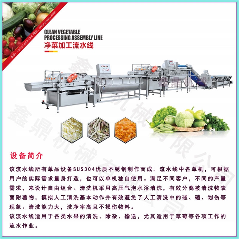 凈菜加工自動化加工設備